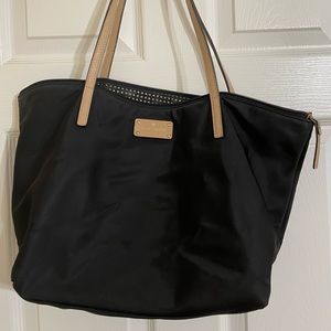 Black Kate Spade zipper tote